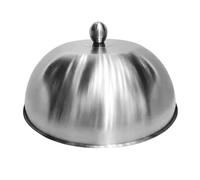 FytStycale Cloche à Burger Couvercle en Acier Inoxydable, Dôme de Cuisson pour Steak Robuste Anti-éclaboussures, Dôme Culinaire Adapté pour Barbecue, Cuisson et Plancha, 25cm x 25cm x 9,3cm