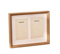 FytStycale Coffret double pour médailles, cadre photo, support polyvalent, boîte en bois pour insignes et épinglettes de récompenses sportives, Style A