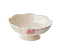 FytStycale Corbeille à Fruits Panier Plateau Pied Présentoir avec Égouttoir en PET Convient pour Maison Repas Fête Table Basse Cuisine Décoration, Blanc