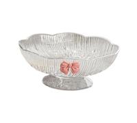 FytStycale Corbeille à Fruits Panier Plateau Pied Présentoir avec Égouttoir en PET Convient pour Maison Repas Fête Table Basse Cuisine Décoration, Clair