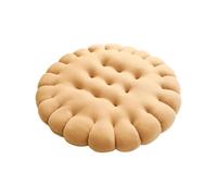 FytStycale Coussin Biscuit Tapis de Siège Matelassé Épais Oreiller Décoratif Moderne En Velours Cristal Doux pour Salon Bureau Chambre Convient à La Méditation D, Rond Jaune