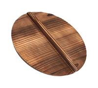 FytStycale Couvercle En Bois pour Wok avec Poignée Ergonomique. Couvercle Résistant à La Chaleur pour Casseroles et Poêles, Idéal pour La Cuisson et Convient Aux, 26cmx26cm