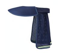 FytStycale Couvre-Casque Pare-Soleil Protection Solaire Visière de Casque à Bord Complet Haute Visibilité Protège-Nuque pour Travailleurs en Extérieur, Bleu Marine, Version Allongée