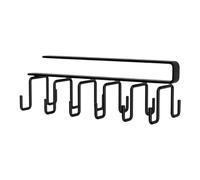 FytStycale Crochets de Tasse sous L'armoire, étagère de Porte-Tasse, Rack de Crochets à Charnière de Forage, Support de Tasse de Café pour La Courroie de Cravate, Noir