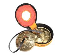 FytStycale Cymbales Tingsha Du Tibet pour Le et La Méditation, avec étui de Transport, styler un