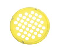FytStycale Disque En Silicone avec Trous Résistant Disque Renforcement la Main Portable Matériel pour Musculation, Jaune, Faible Élasticité