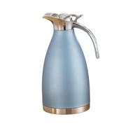 FytStycale Distributeur de Boissons Isotherme 2 L, Construction Robuste en Acier Inoxydable, Carafe à Café avec Double Paroi, Design Large Ouverture et Poignée Confort, Parfaite pour Café, Thé, Bleu