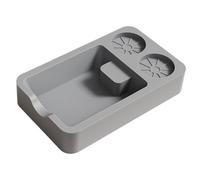 FytStycale Distributeur de cadeaux Coffee Knock Box, station de tassement du café, porte-filtre et grille pour espresso, organisateur de comptoir pour plan de, Gris