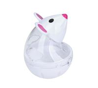 FytStycale Distributeur de Petites Boules de Nourriture pour Chats, Jouet à Alimentation Lente en Forme de Souris, pour Récompenser Ou Accompagner Les Chats, Blanc