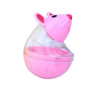 FytStycale Distributeur de Petites Boules de Nourriture pour Chats, Jouet à Alimentation Lente en Forme de Souris, pour Récompenser Ou Accompagner Les Chats, Rose