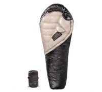 FytStycale Duvet 1 Personne Momie, Sac Couchage Léger et Compact pour Adulte, Température -30°C, Noir Élégant, Duvet Canard 1300g
