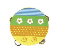 FytStycale en Bois Léger avec Cymbalettes Éducatif Instrument Percussion pour Bébés, Groupes Pré-Élémentaires, Éveil Musical, Crèche , Motif Fleurs Colorées