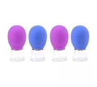 FytStycale Ensemble de 4 Ventouses En Silicone pour Massage Du Visage, Thérapie Corporelle, Relaxation Musculaire et Soulagement Des Douleurs. Convient pour Une, 2 pièces