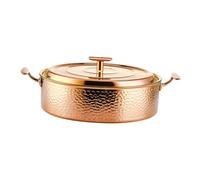 FytStycale Ensemble de Marmites En Cuivre pour La Cuisine et Le Divertissement à La Maison, or M