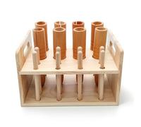 FytStycale Ensemble Tubes Sonores Rythmique Amusant Instrument Percussion En Bois Clair Jeu Tubes Résonnants pour Enfants