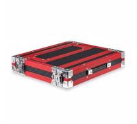 FytStycale Equipment Enclosure Micro sans Fil 1U Antichoc Mallette Récepteur Micro 1U Robuste Audio pour Ingénieurs du Son, en Déplacement, Rouge