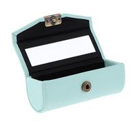 FytStycale Étui Rétro pour Petit Bijou avec Miroir, Cyan clair