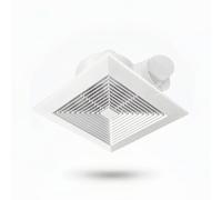 FytStycale Extracteur Plafond avec Clapet Anti-Retour Étanche Extracteur D'air avec Clapet Anti-Retour Économique En Énergie Aérateur pour Toilettes, 10 Pouces, Type De Retour