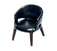 FytStycale Fauteuil Miniature à L'échelle 1:64, Peint à La Main, Incroyablement Détaillé, pour Diorama, Maquette 1/64, Décoration de Scènes pour Réseaux de T, noir