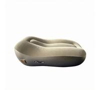 FytStycale Fauteuil Relax Gonflable Chaise Longue Lounger Transat Repliable avec Surface Floquée Antidérapante et Base Lisse en PVC Entrée d'air Latérale, Kaki