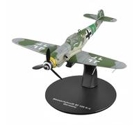 FytStycale Figurine Avion Historique Modèle Avion Militaire Sculpté Réplique Maquette Deux Moteurs pour Exposition Collection Bureau, Bf109 K-4