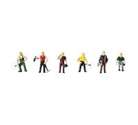 FytStycale Figurine Miniature Travailleur Ho Accessoire Diorama Personnage Ouvrier Détail Réaliste Effet Dynamique Convient Maquette Modèle Table Sable Décoration
