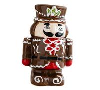 FytStycale Figurine Salière et Poivrière Ornement de Bureau de Noël en Céramique Créatif Décoration de Maison Festive Bouteille d'Épices de Noël, Style A