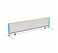 FytStycale Filet de Tennis Portable Montage Facile Support de Filet Tennis Robuste Support Pliable pour Enfants, Terrain, Acier Inoxydable, Hauteur Réglable, avec Filet Connecteur ABS, 5,1 M