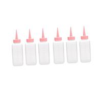 FytStycale Flacon Applicateur de Teinture Capillaire, Flacon de Shampoing, Flacon de Coloration Capillaire, Flacon de Lavage de Cheveux pour Salon de Coiffure, Rose, Petit