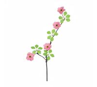 FytStycale Fleur Artificielle Blanche Aspect Réaliste Fleur En Branche Pliable Décoration Florale pour Maison , Rose Vif