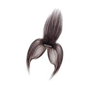 FytStycale Frange à Cheveux à Clipser, Accessoire de Coiffure Respirant et Charmant avec Des Tempes, Postiche Air Bangs Idéal pour Les Mariages, Le Trava, Style B