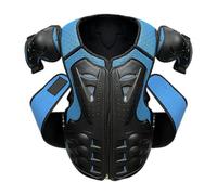FytStycale Gilet Protection avec Coque Ventilé Gilet Protection avec Protège-Bras Respirant Équipement pour Enfants, Engin à Guidon, Vélo sans Pédales , Bleu