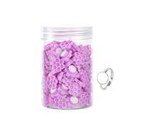 FytStycale Gobelet Adhésif, Porte-colle pour Faux Cils, Accessoires Compacts et Robustes pour La Pratique Des Extensions de Cils, Fleur Violette