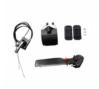 FytStycale Gouvernail de Kayak Système de Direction Kit de Pilotage Ensemble de Poupe avec Lames Montage Inclus Matériau Plastique Adapté à Pêche Détente Randonnée Aquatique Rivières Lacs