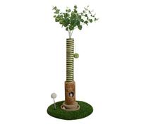 FytStycale Griffoir sur Pied Rayé Griffoir Chat avec Boules Jeu Accessoire Animal