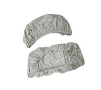 FytStycale Housse Dinette 2 Extensibles pour Banquette et Dossier Polyester Doux et Solide Lavable En Machine Adapté En F, Gris clair