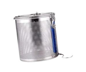 FytStycale Infuseur à Thé Panier à Épices Filtre à Mailles Fines Boule Infuseur En Acier Inoxydable à Deux Fermetures Adapté pour Préparer Des Soupes Bouillons I, 16cmx16cm
