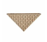 FytStycale Jardinière Murale Triangulaire en Bois Découpé Au Pot de Fleurs Mural Géométrique pour Salon, Balcon, Bureau, Ms11868