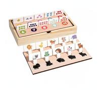 FytStycale Jeu d'apprentissage pour Enfants Jeu Éducatif Boîte de Reconnaissance Puzzle Tri de Formes en Bois 60 Pièces Développe l'Observation et l'Attention