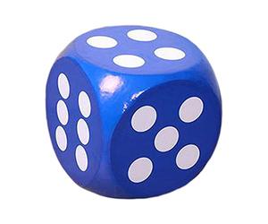 FytStycale Jeu de Points Souple à 6 Faces, Jouet éducatif pour L'apprentissage Des Compétences Mathématiques, STEM et Des Sciences, Idéal pour Les élèves et, Bleu