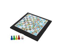 FytStycale Jeu de Serpents et échelles, échiquier Pliable, Portable et Traditionnel pour Enfants, En Extérieur