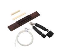 FytStycale Jeu de Sillets de Chevalet de Guitare Classique, Chevalet En Bois avec Outil de Changement de Cordes