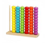 FytStycale Jeu D'empilage de Perles en Bois Éducatif Boulier en Bois pour Enfants, Grand 1.1