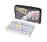 FytStycale Jeu s Double Six (28 pièces) Jeu s Classique et Amusant pour Enfants et Adolescents Activité Groupe Amusante, Noir