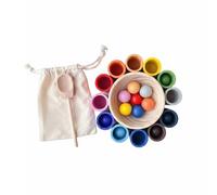 FytStycale Jouet Éducatif Tri Motricité Fine Jouet Éducatif Pratique en Bois Coordination Œil-Main Éveil Enfant