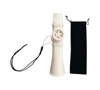 FytStycale Kazoo, Flûte Jouet, Compagnon Cordon pour Accrocher Autour Du Cou, Instrument de Musique Flûte à Bouche pour Ukulélé, Piano, Violon et Clav, Blanc