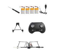 FytStycale Kit d' radiocommandé à Monter soi-même, avec hélices, Avion télécommandé électrique pour Enfants, Quatre Puissances