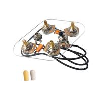 FytStycale Kit de Câblage Pré-câblé pour Guitare électrique, Prise Jack de Sortie, Sélecteur 3 Positions Robuste et Pratique, Accessoires pour Guitare