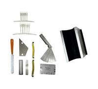 FytStycale Kit de Réparation pour Guitare électrique, Outil, Acier Inoxydable, Aluminium, Outils de Mesure Professionnels, Repose-manche, 13 Cm X 7 Cm X 6.8