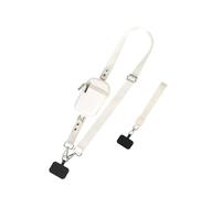 FytStycale Lanière de Téléphone Multifonctionnelle avec Pochette, Bandoulière Universelle Portable, Dragonne Créative en Nylon Réglable avec W, Blanc